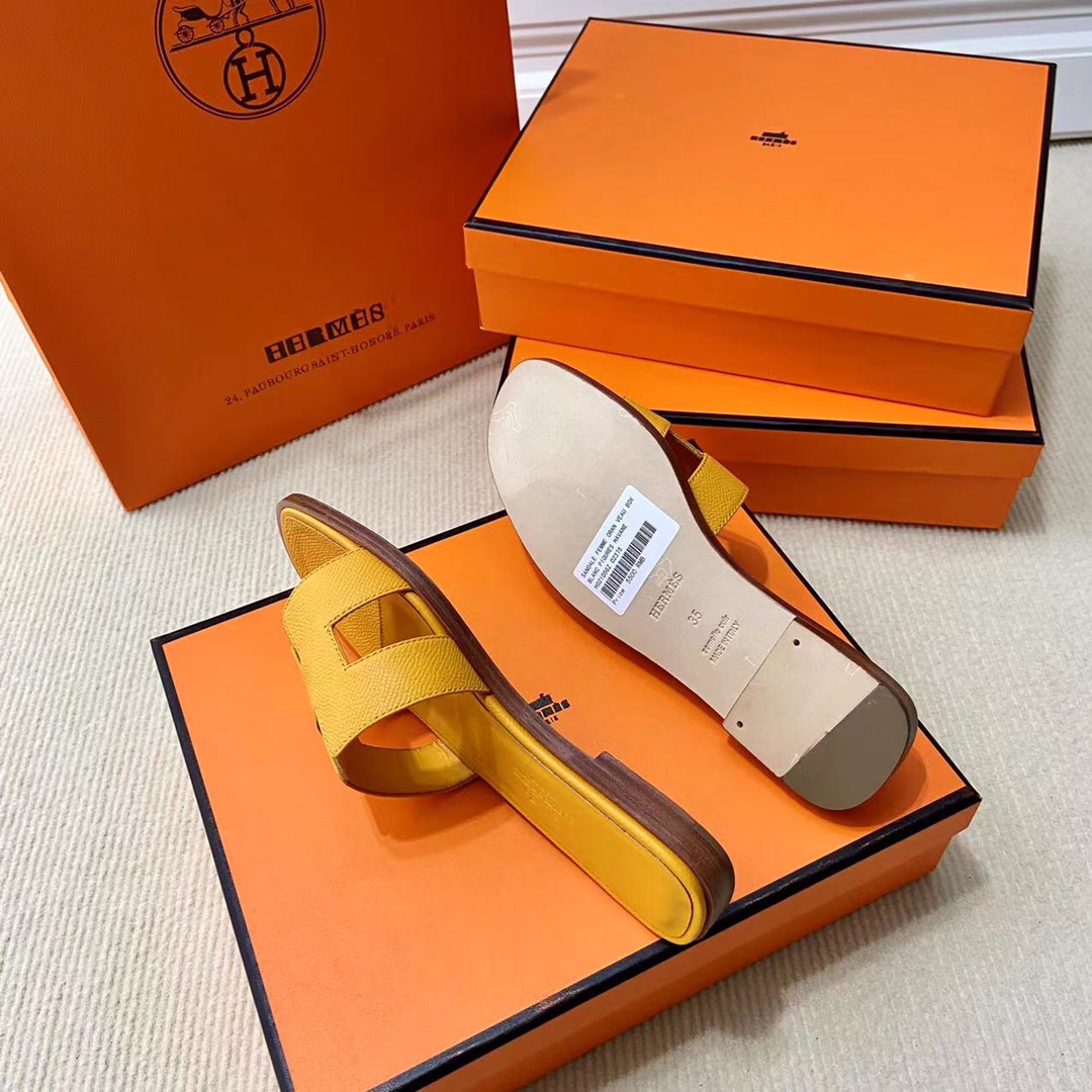 에르메스 올수공 오란 슬리퍼 샌들 앱송 30